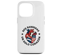 Custodia per iPhone 13 Pro Dos Banderas Un Solo Corazon Due Bandiere Un Cuore Cubano