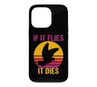 Custodia per iPhone 13 Pro Dove Hunting Trip Hunters retrò vintage Se vola si muore