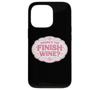 Custodia per iPhone 13 Pro Dov'è la fine Wine Lover Runner Running Race Joke Citazione
