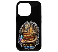 Custodia per iPhone 13 Pro Dragon Library Guardian mantiene le storie al sicuro