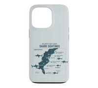 Custodia per iPhone 13 Pro East Coast Shark Sightings Cool Map