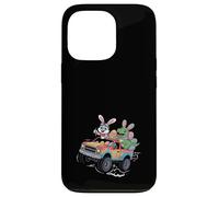 Custodia per iPhone 13 Pro Easter Bunny e T-Rex Monster Truck Funny Boys Digger