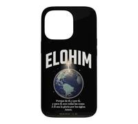Custodia per iPhone 13 Pro Elohim All Things Are From Him Christian Spanish Bibbia Verse