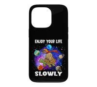 Custodia per iPhone 13 Pro Enjoy Your Life Slowly Turtle Sloth Funny Sloths Turtles