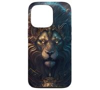 Custodia per iPhone 13 Pro Epico Leone il segno zodiacale della forza