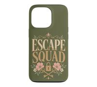 Custodia per iPhone 13 Pro Escape Squad Escape Room Puzzle Lover Porta chiusa