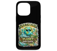 Custodia per iPhone 13 Pro Fantastico messaggio ecologico per la Giornata della Terra per il pianeta sulla plastica