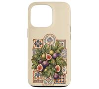 Custodia per iPhone 13 Pro Fichi Greci Piastrelle Mosaico Mediterraneo Antico