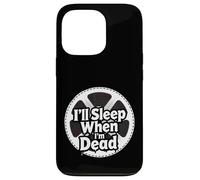 Custodia per iPhone 13 Pro Filmmaker Editor Horror Movie I'll Sleep When I'm Dead