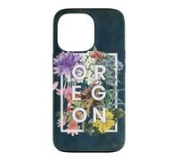 Custodia per iPhone 13 Pro Fiori di Oregon Word Art - Oregon State USA Souvenir