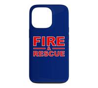 Custodia per iPhone 13 Pro Fire Rescue Fire fighter pompiere bambini giovani adulti ragazzi ragazze