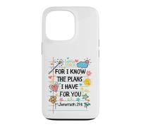 Custodia per iPhone 13 Pro For I Know The Plans I Have For You Christian Back To School