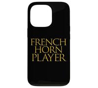 Custodia per iPhone 13 Pro French Horn Player Wind Brass Music Instrument - French Horn