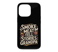 Custodia per iPhone 13 Pro Fumo Carne Raccontare Storie Nonno BBQ Grilling