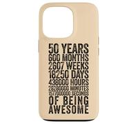 Custodia per iPhone 13 Pro Funny 50th Birthday Shirt Old Meter Funny 50 Year Old Gifts
