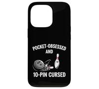 Custodia per iPhone 13 Pro Funny Bowling Pocket Obsessed 10 Pin Cursed Bowler