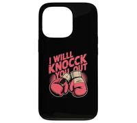 Custodia per iPhone 13 Pro Funny Boxer Knock You Out - Guantoni da boxe I Will Knock You Out