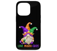 Custodia per iPhone 13 Pro Funny Carnival Gnome With Fool Cap For Girls Love Mardi Gras