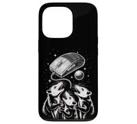 Custodia per iPhone 13 Pro Funny Cosmic Opossum Worship Retro Computer Mouse
