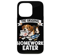 Custodia per iPhone 13 Pro Funny Dog The Original Homework Eater Dog Lover, proprietario del cane