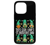 Custodia per iPhone 13 Pro Funny Gnomes For Women This Girl Loves St. Patricks Day
