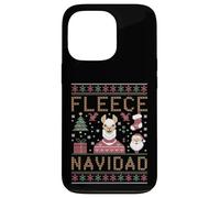Custodia per iPhone 13 Pro Funny Llama Farmer Christmas Alpaca Farming Brutto Natale