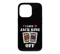 Custodia per iPhone 13 Pro Funny Poker - I Love Jack King Off - Poker Player Tournament