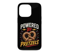 Custodia per iPhone 13 Pro Funny Pretzel Saying Humor Joke Gag Powered By