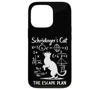 Custodia per iPhone 13 Pro Funny Science Schrödinger's Cat Escape Plan Funny Cat Kitten