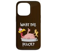 Custodia per iPhone 13 Pro Funny Turkey What the Pluck Camicia del Ringraziamento Uomo Donna
