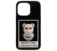 Custodia per iPhone 13 Pro Funny Wild tEDDY bEAR With Fur Mask Bring the Unexpected