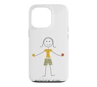 Custodia per iPhone 13 Pro Funny Women Bocce Ball, Girl Bocci Gifts