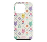Custodia per iPhone 13 Pro Gabby’s Dollhouse Floral Cat Tile All Over Print