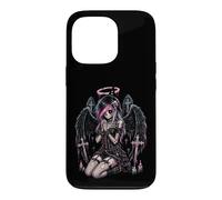 Custodia per iPhone 13 Pro Gatto gotico pastello gotico ragazza scheletro emo emo Y2K Style Angel Decay