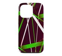 Custodia per iPhone 13 Pro Geometria Urbana Nero Bianco Erba-Verde