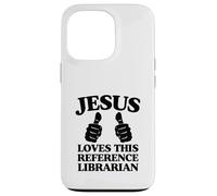Custodia per iPhone 13 Pro Gesù ama questa chiesa cristiana bibliotecaria di riferimento