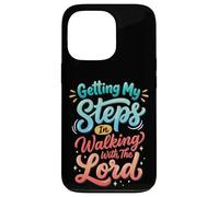 Custodia per iPhone 13 Pro Getting My Steps In Walking With The Lord