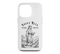 Custodia per iPhone 13 Pro Giocatore di baseball Divertente Patrono Santa Rita Sport