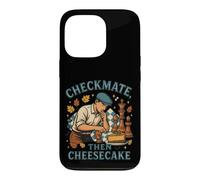 Custodia per iPhone 13 Pro Giocatore di scacchi del Ringraziamento - Scacco matto, poi Cheesecake
