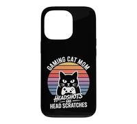 Custodia per iPhone 13 Pro Gioco Gatto Mamma Colpi Alla Testa E Graffi Testa Gamer