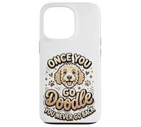 Custodia per iPhone 13 Pro Goldendoodle Mom Goldendoodle Dad Once You Go Doodle Proprietario