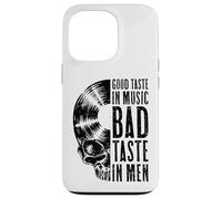 Custodia per iPhone 13 Pro Good Taste In Music Bad Taste In Men Vinyl Lover Skull LP