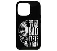 Custodia per iPhone 13 Pro Good Taste In Music Bad Taste In Men Vinyl Lover Skull LP