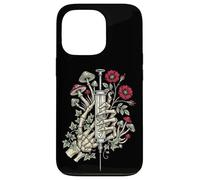 Custodia per iPhone 13 Pro Gothic Floral Skeleton Hand Syringe Funny Nurse