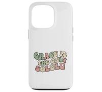 Custodia per iPhone 13 Pro GRACE IS THE ONLY SOLULU - Divertente design religioso per cristiani