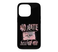 Custodia per iPhone 13 Pro Grafica a cassetta No Hate Just Hip Hop