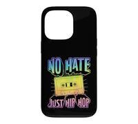Custodia per iPhone 13 Pro Grafica a cassetta No Hate Just Hip Hop