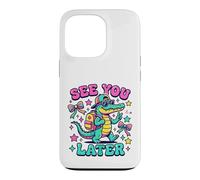 Custodia per iPhone 13 Pro Grafica Groovy Alligator Student Addio