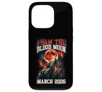 Custodia per iPhone 13 Pro Grafica retrò I Saw The Blood Moon 2026 Howling Wolves