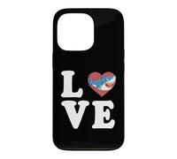 Custodia per iPhone 13 Pro Grafica Shark Love Spelled Out With Heart